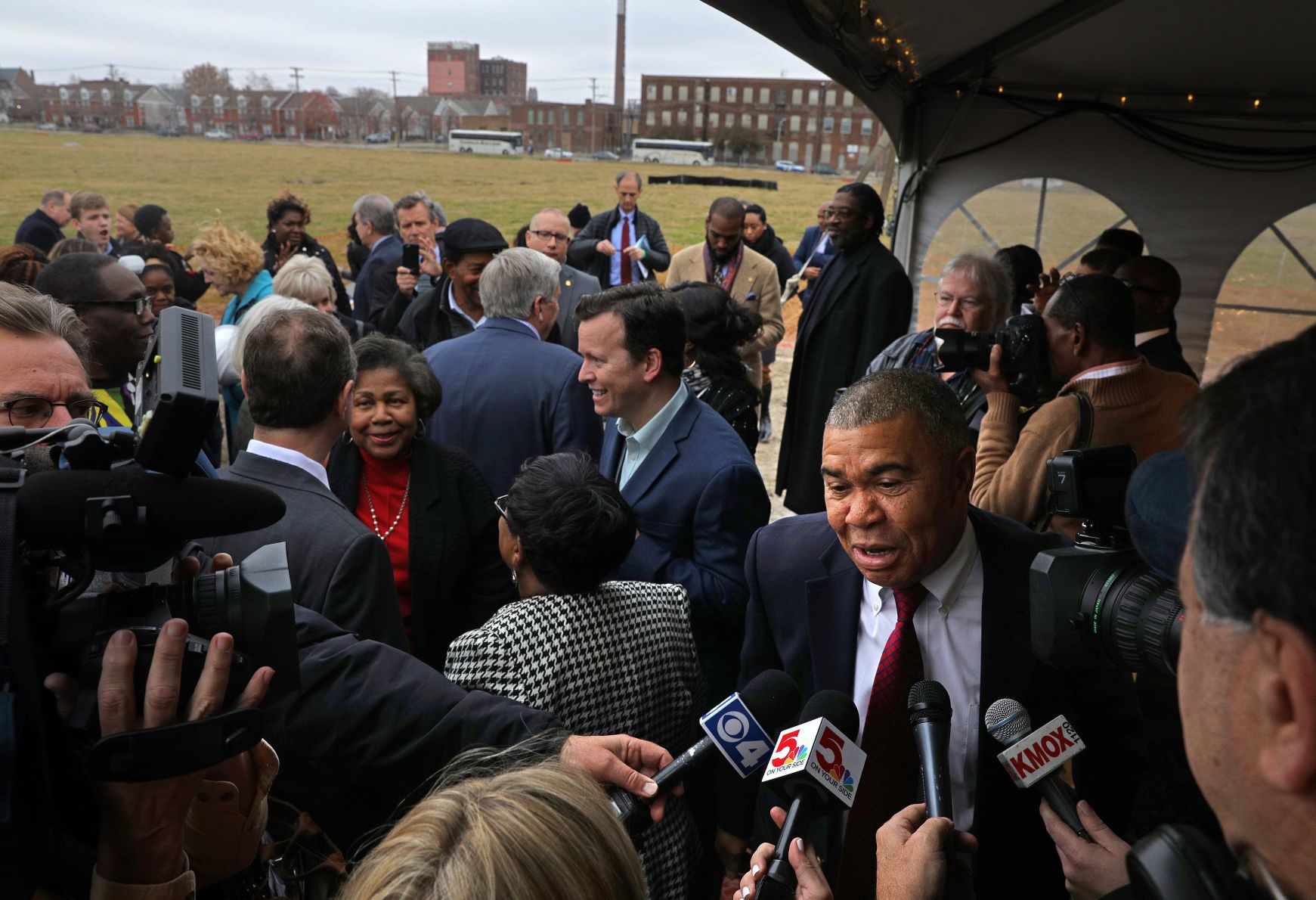 Officials break ground on NGA site in north St. Louis